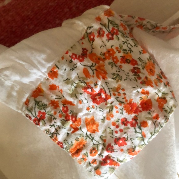 Flutterbye white button down ruffled hemline top - Picture 8 of 8